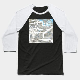 geisel library art architecture vector glitch collage Baseball T-Shirt